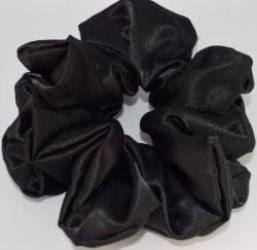 Black Satin Scrunchie