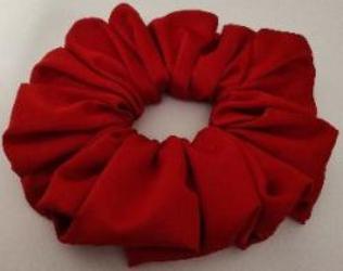 Red Satin Scrunchies